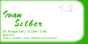 ivan silber business card