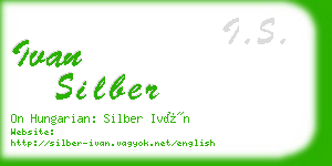 ivan silber business card